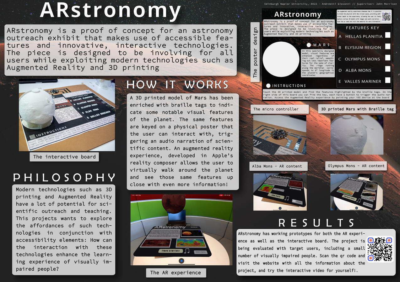 The presentation poster