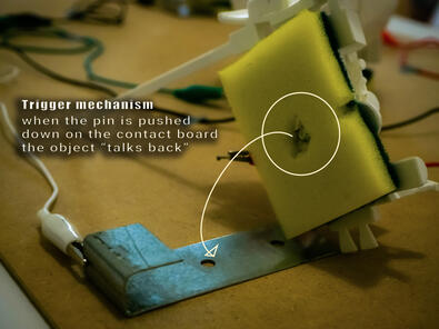 Feeling astronomy - The homemade trigger mechanism